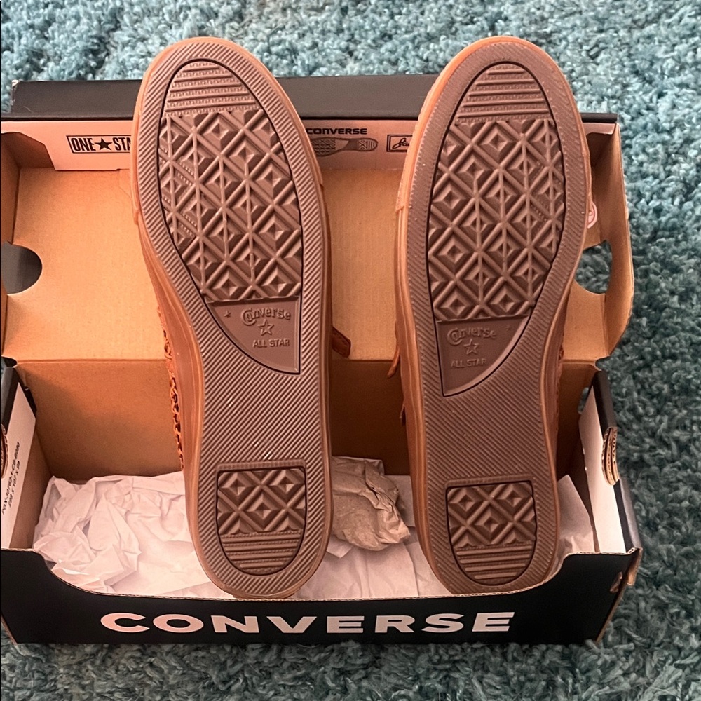 Converse Women's Brown Mesh Flats - Picture 3 of 6